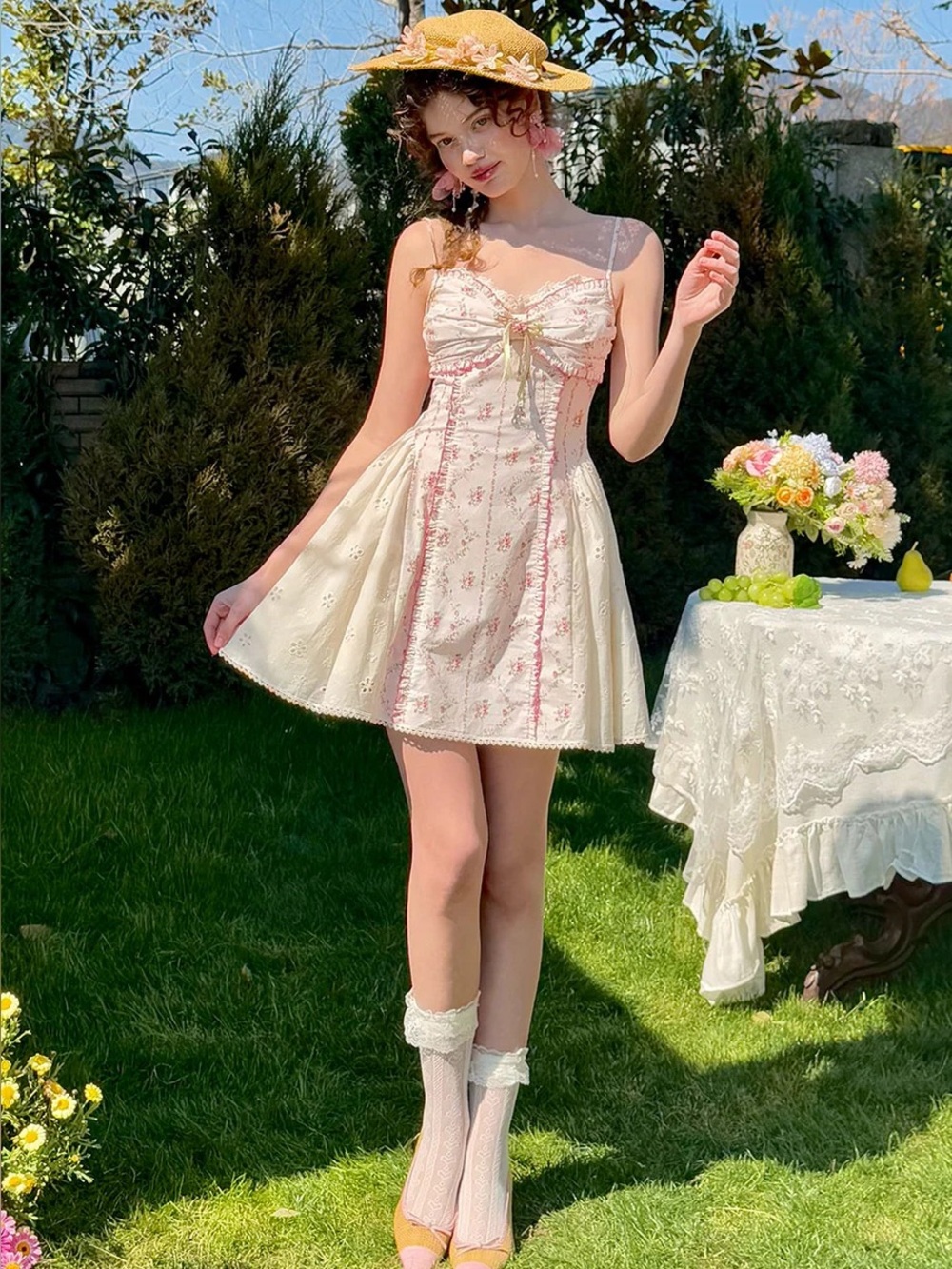 NEW LaceMade Rose Shaved Ice Dress Size S